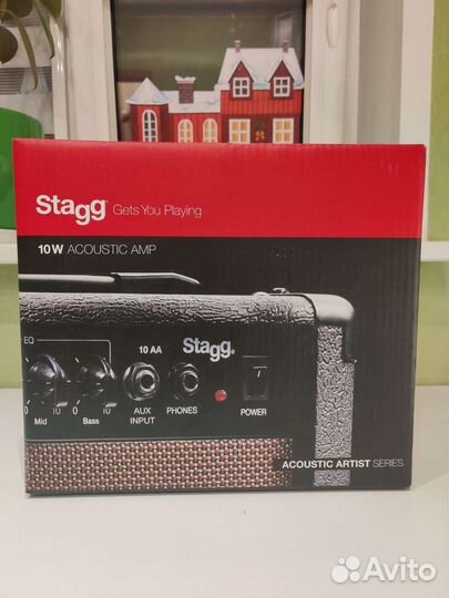 Комбоусилитель для акустической гитары stagg 10 AA