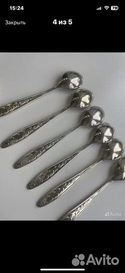 Ложки чайные и ножи винтаж СССР