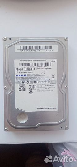 Жесткий диск samsung 250Гб