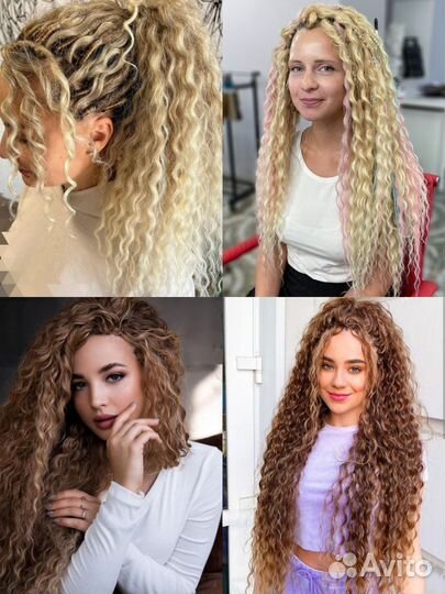 Наращивание волос, плетение афролоконов