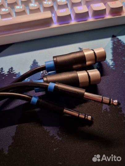 Кабель Vention 6,5 TRS (папа) to XLR (мама)