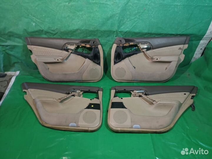 Дверные карты беж Mercedes S 600 W220