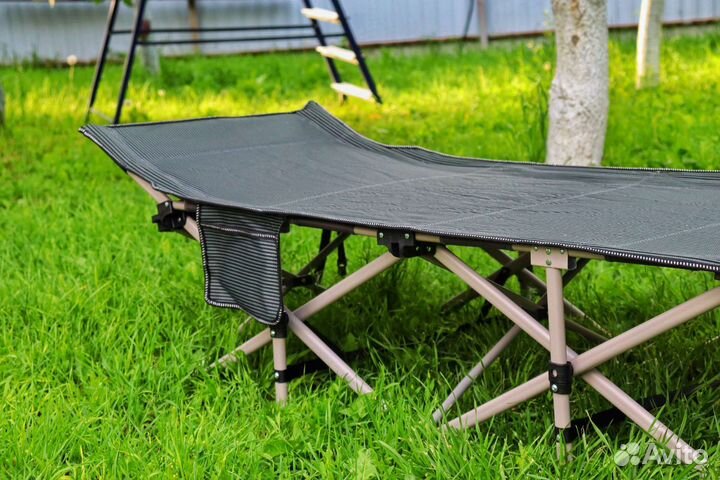 Раскладушка усиленная мобильная