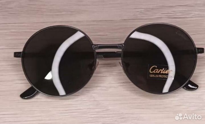 Очки солнцезащитные UV Cartier 8306 Чёрные новые
