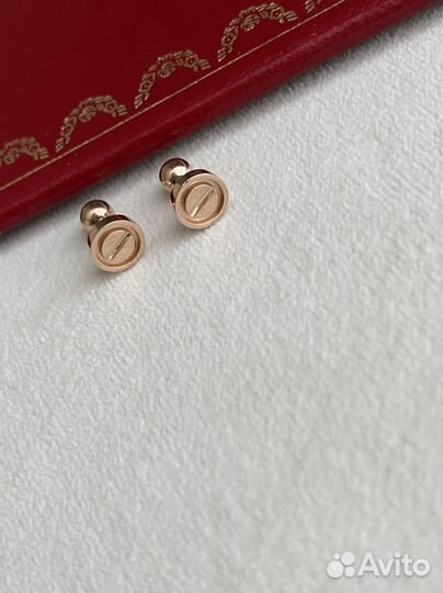 Пусеты cartier. Золото 750. Диаметр 6 мм
