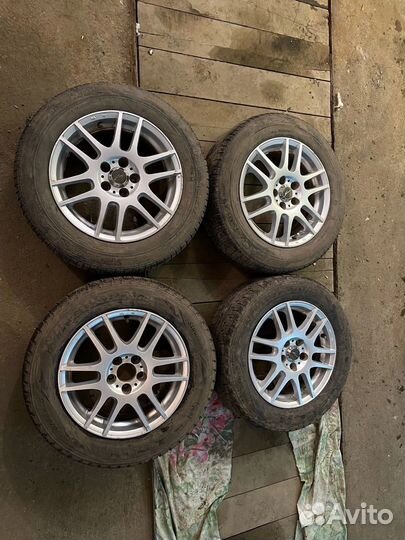 Литье диски R15 5х100 с резиной 195/65R15