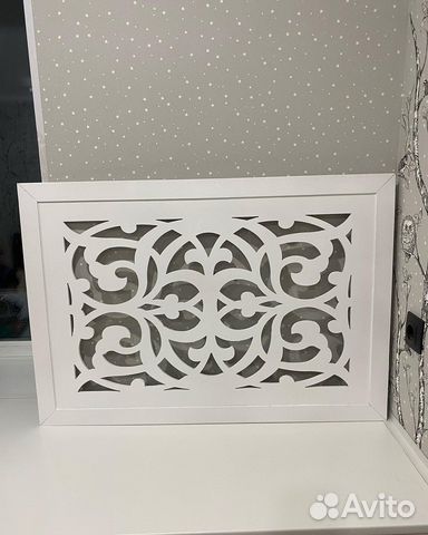 Декоративный экран на батареи из фанеры