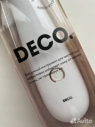 Вакуумный инструмент для чистки лица от deco