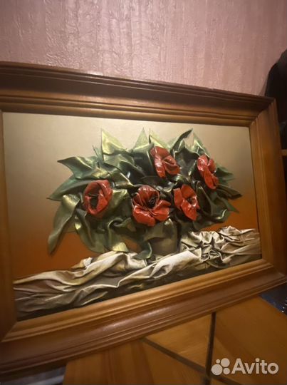 Картина из кожи