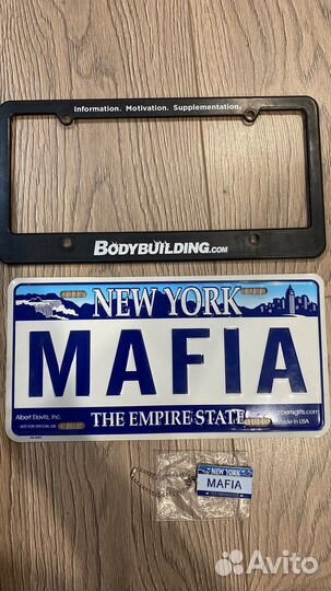 Сувенирные номера на автомобиль made in USA