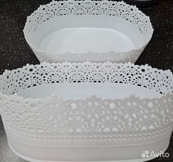 Корзинки пластиковые,2шт