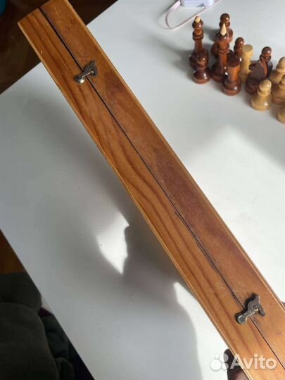 Шахматы деревянные, СССР с автографом А. Карпова