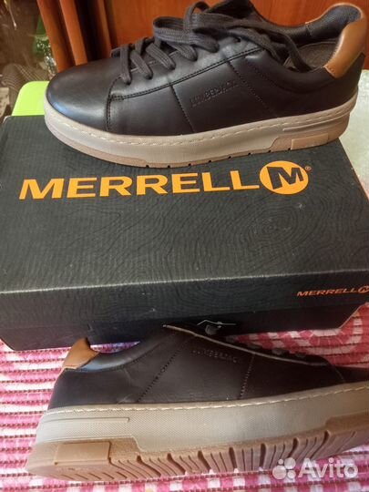 Мужские кожаные кроссовки новые