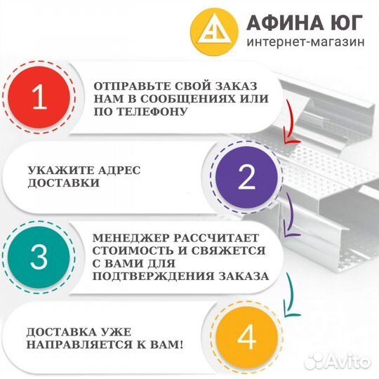 Профиль для гипсокартона UW 100х40 4м 0,55мм пн100