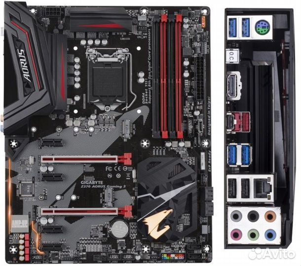 Материнская плата Z370 aourus gaming 3 + i7 8700K
