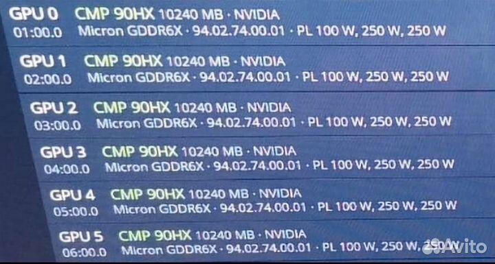 Видеокарта майнинга 3080 10GB CMP 90HX 320bit