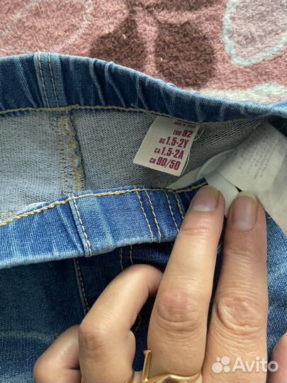 Джинсы для девочки 92