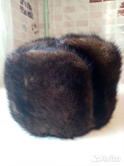 Норковая шапка мужская 58 размер