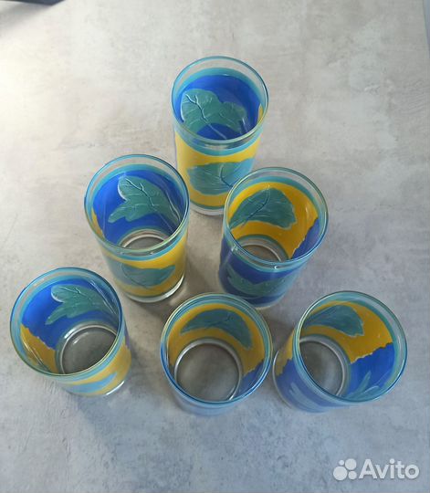 Стаканы стекло, набор 6 штук