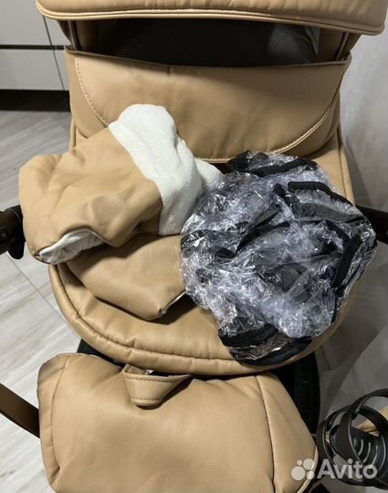 Коляска 2 в 1 экокожа