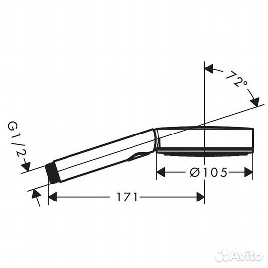 Hansgrohe pulsify Ручной душ 24110670