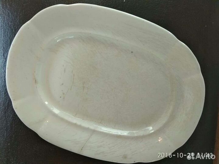 Блюдо фарфор ф-ка Калинина