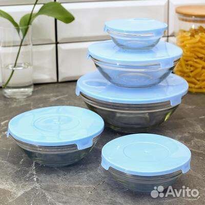 Набор стеклянных салатников