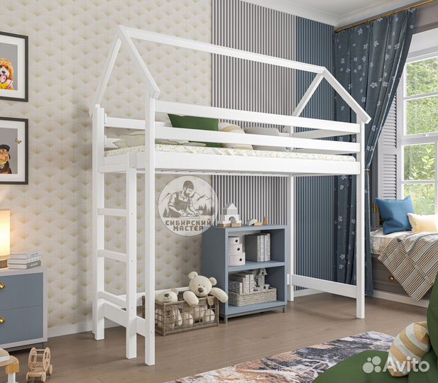 Кровать чердак высокий борт