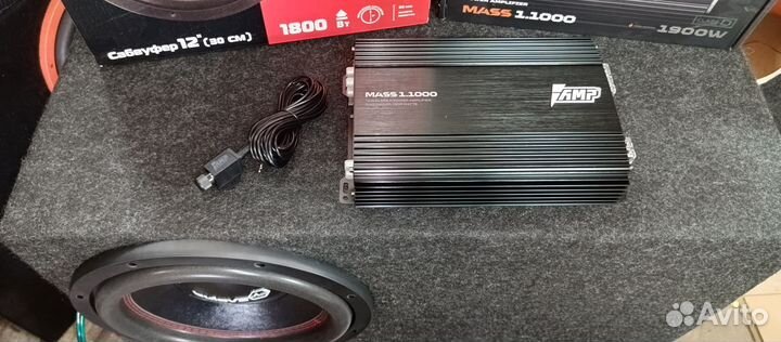 Сабвуфер Ural 1800W с усилителем