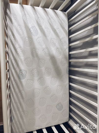 Детская кроватка Аскона с маятником + матрас