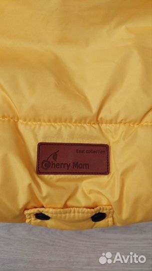 Зимний конверт в коляску с прорезями