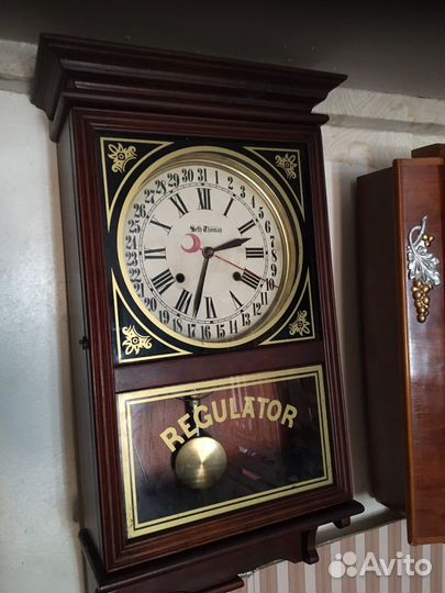 Часы настенные Seth Thomas США с календарем