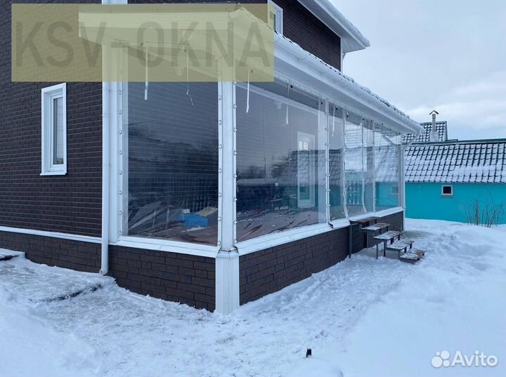 Мягкие окна на беседку