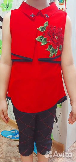 Комплект брючки топ для девочки