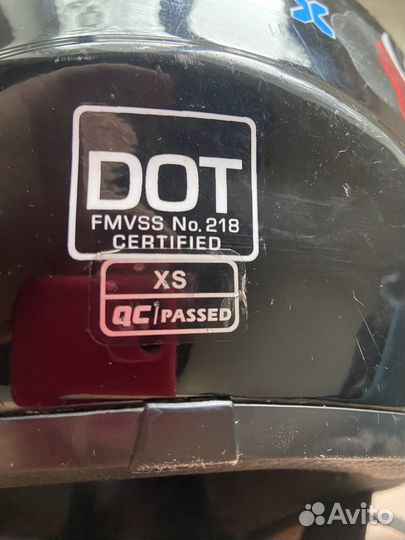 Шлем подростковый мото