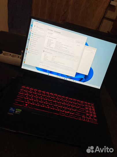 Ноутбук msi GF76 katana