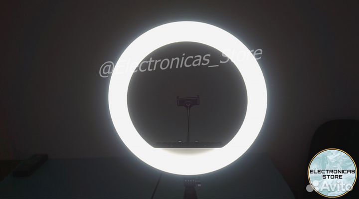 Кольцевая Лампа 45см со Штативом Светлая