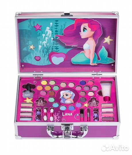 Десткий набор,косметика в кейсе moriki doriki