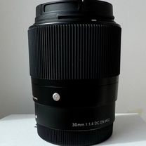 Объектив sigma 30mm F1.4 для sony E