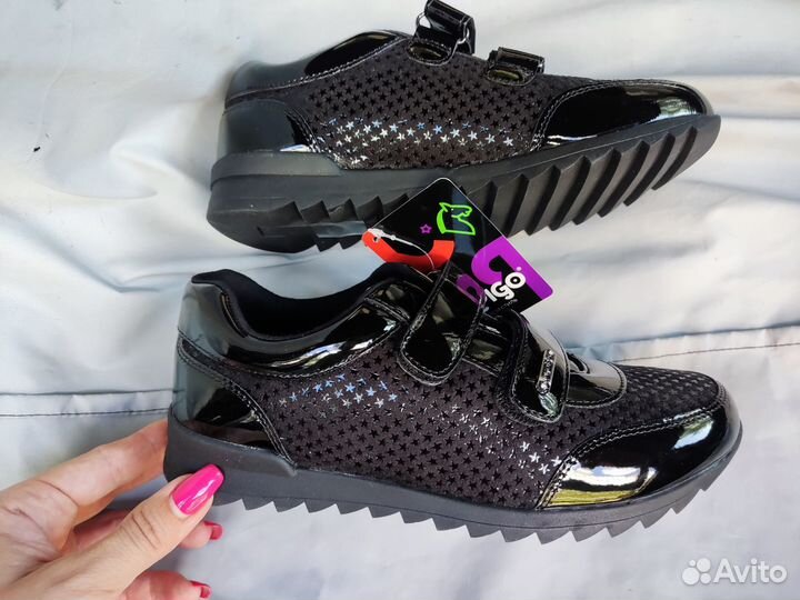 Новые полуботиночки для девочки размер 34