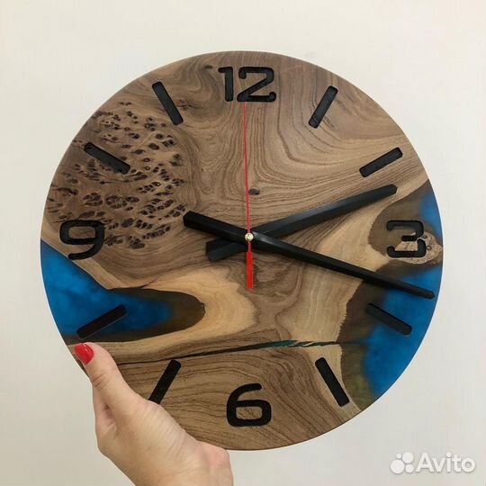 Часы Настенные. Деревянные часы. Из слэба