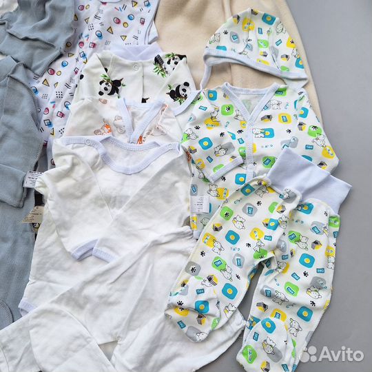Пакет новых вещей для новорожденного р62