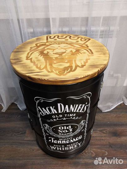 Бочка-бар Jack Daniel's с гравировкой