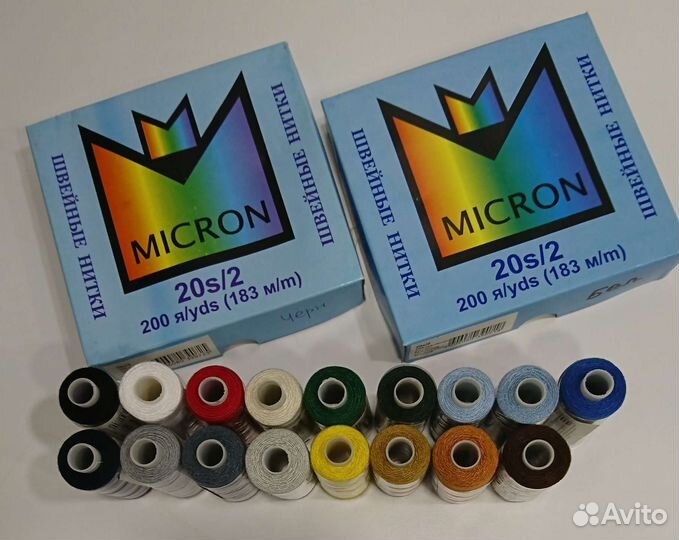 Нитки полиэстер N 20 183м джинсовые