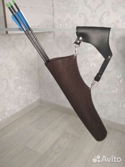Колчан для стрел из натуральной кожи