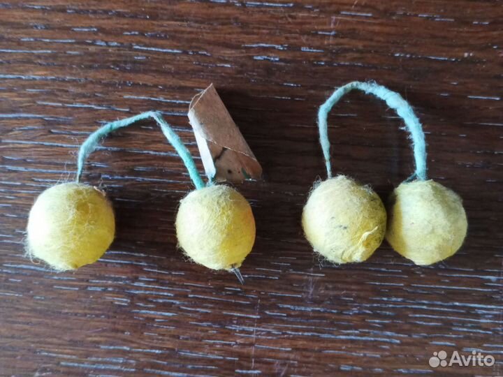 Елочные игрушки СССР ватные фрукты