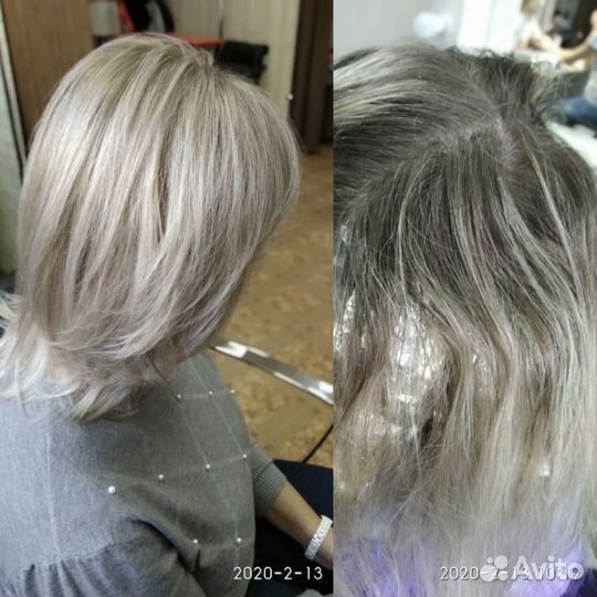 Мелирование с расчёской weil