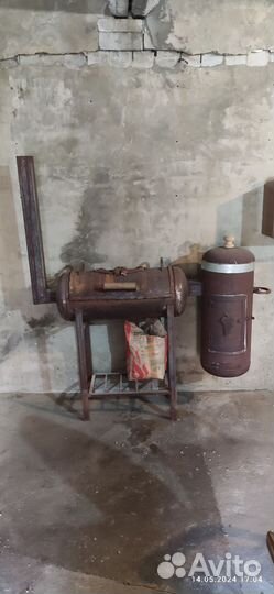 Мангал казан передвижной бу