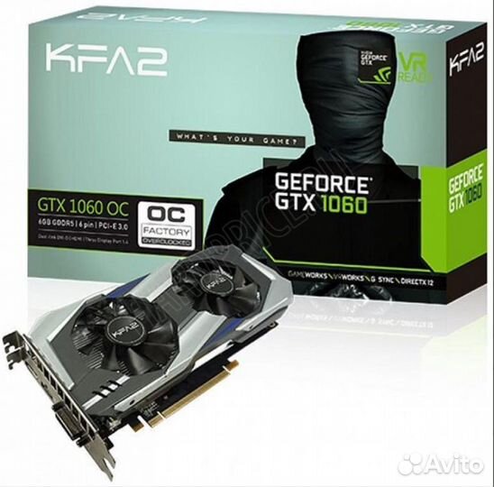 Видеокарта KFA2 GeForce GTX 1060 EX OC 6Gb