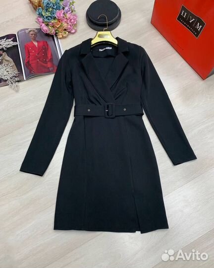 Платье пиджак чёрное